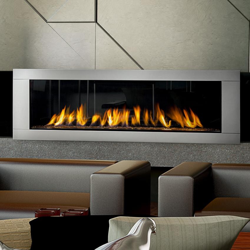Napoleon Linear 62-Inch Built-In Direct Vent Propane Gas Fireplace W/ Electronic Ignition - Lifestyle thumbnail