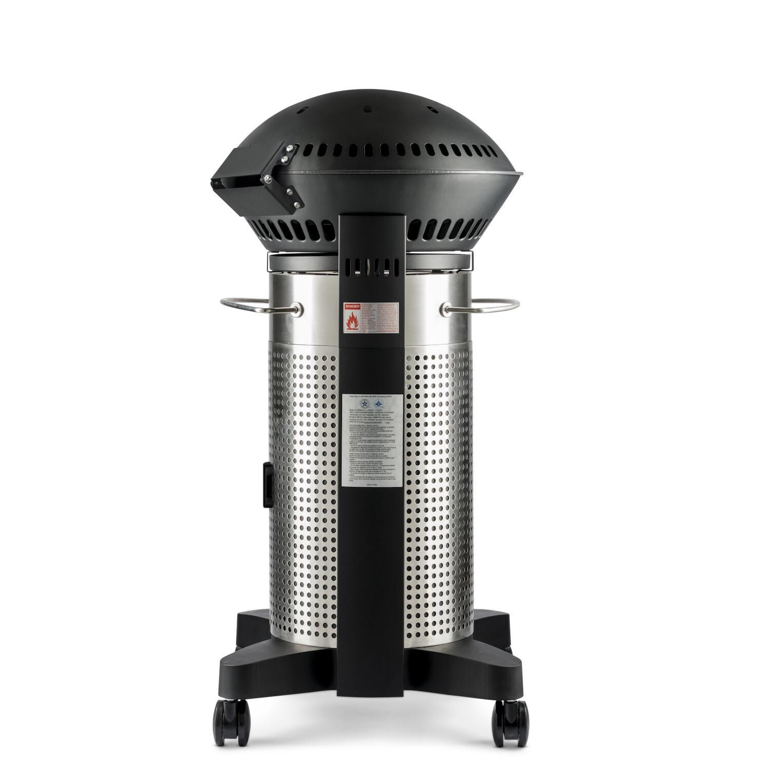 Fuego F21S-H + FEANG2  Element 21-Inch Freestanding Natural Gas Grill - Stainless Steel - Back View thumbnail