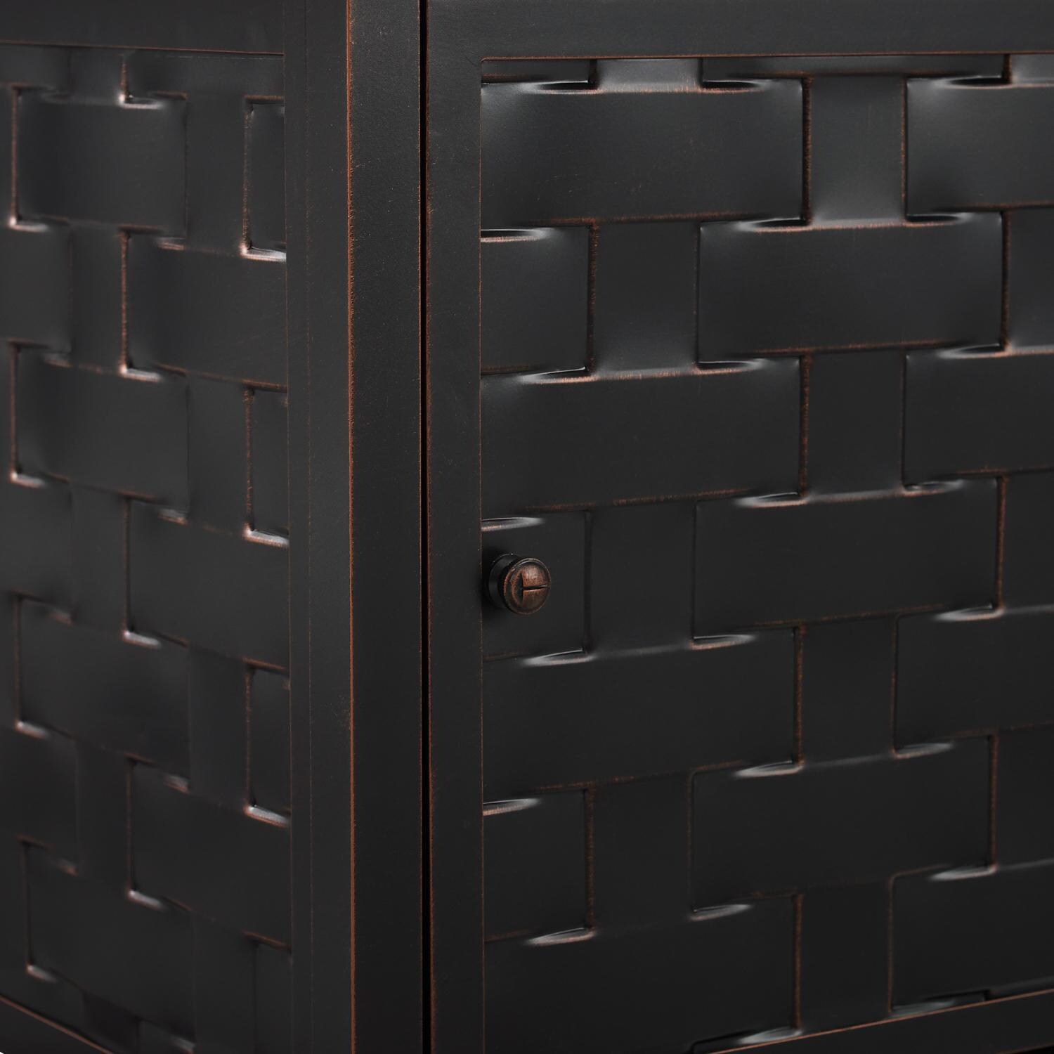 Ultimate Patio 63700-NG Magnolia Way 44-Inch Rectangular Aluminum Natural Gas Fire Pit - Detail thumbnail