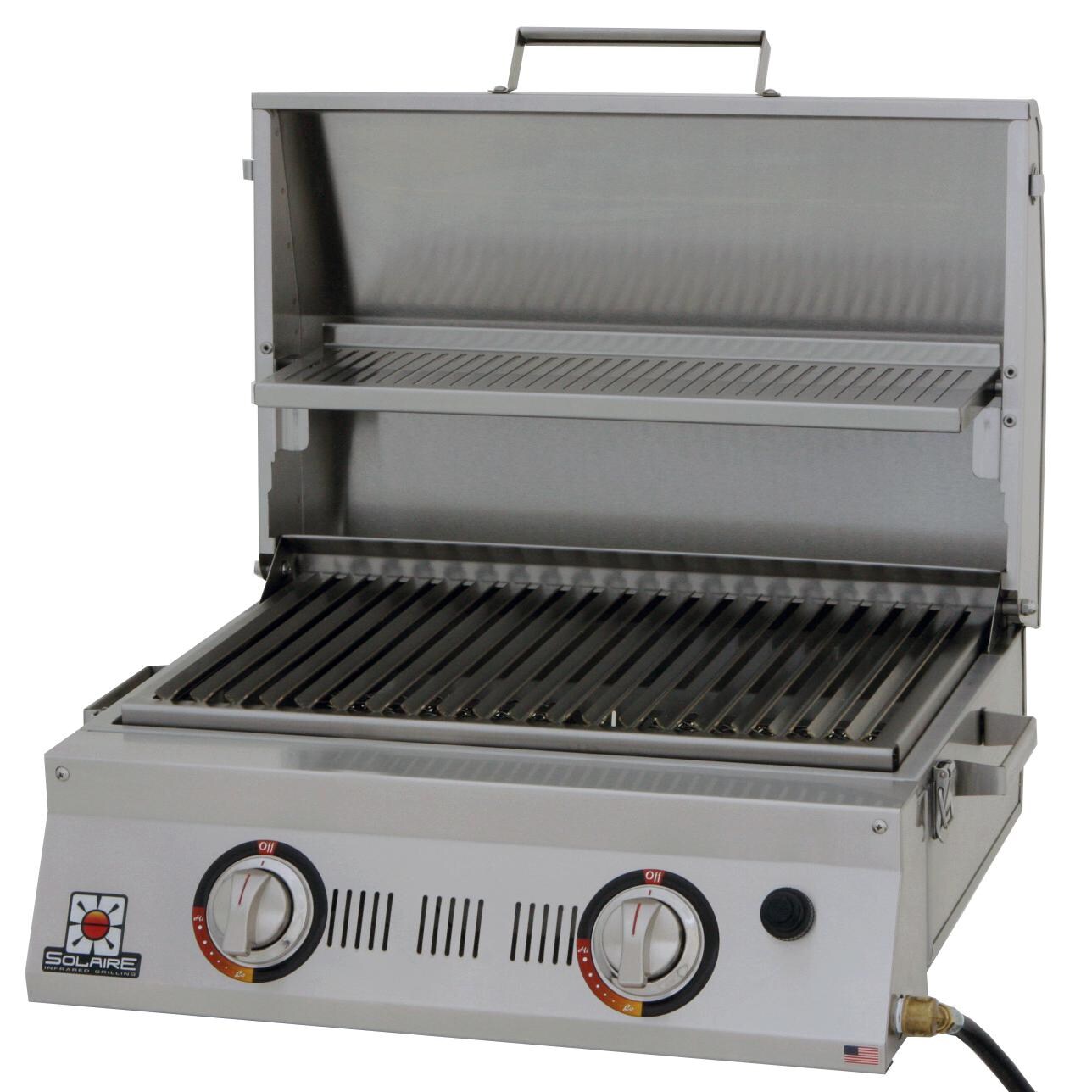 Solaire AllAbout 2-Burner Portable Infrared Propane Gas Grill - SOL-AA23A-LP