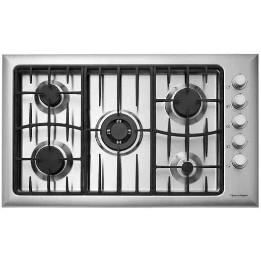 Fisher Paykel 36Inch 5Burner Natural Gas DropIn Cooktop