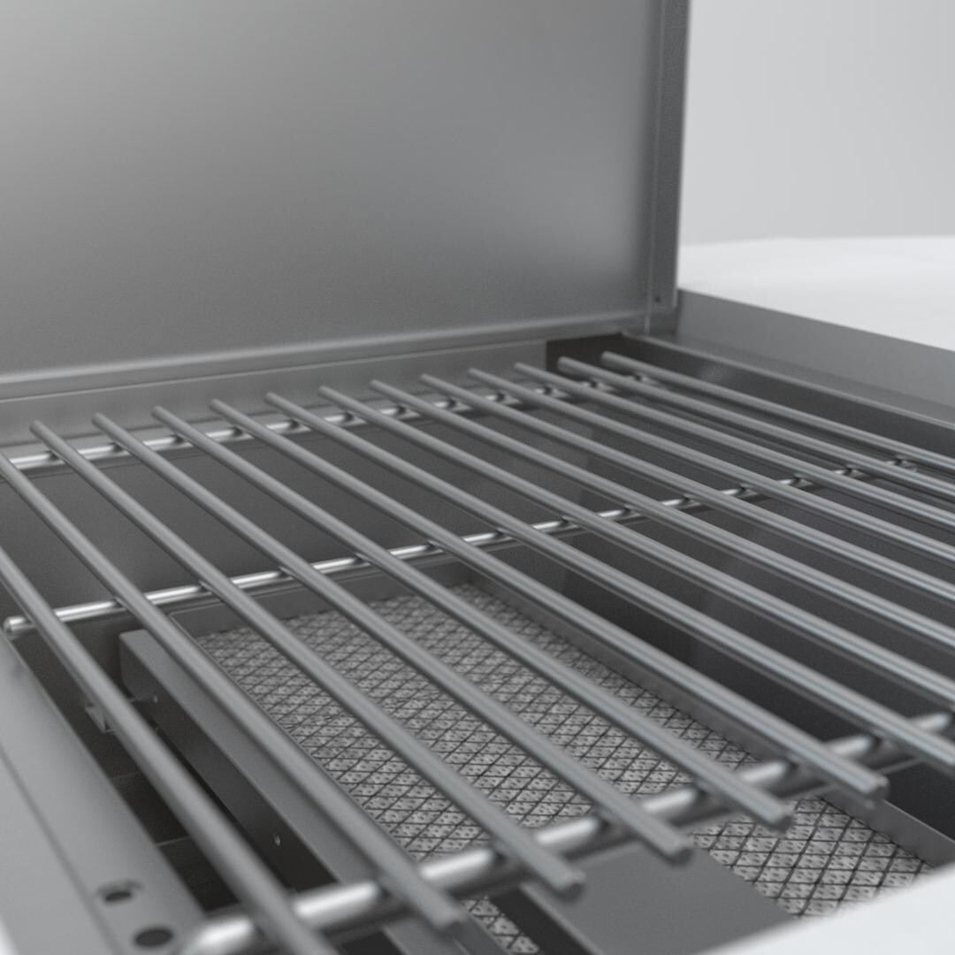 Mont Alpi Gas Island Grill Side Sear Burner - Detail