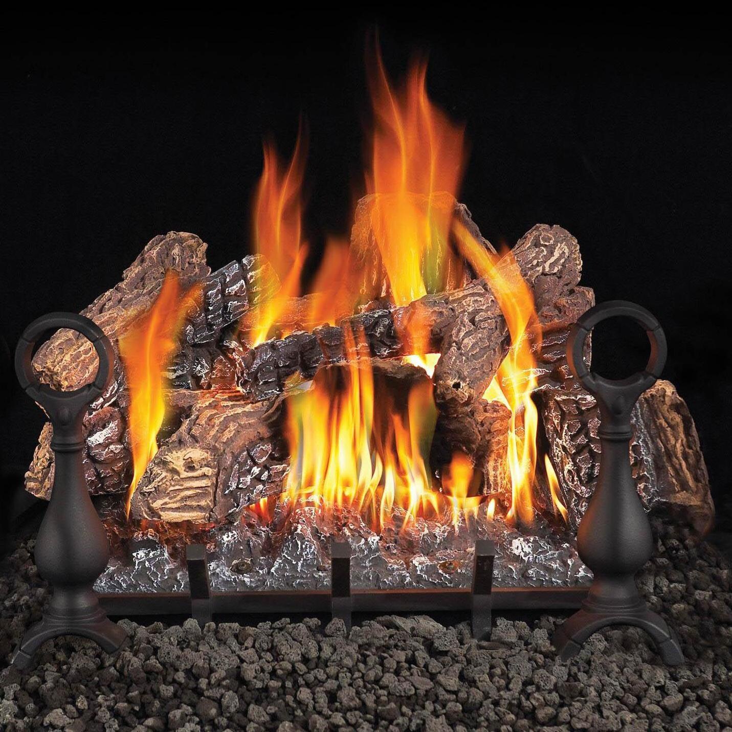Napoleon 18-Inch FiberGlow Propane Vent Free Gas Log Set With Manual Safety Pilot