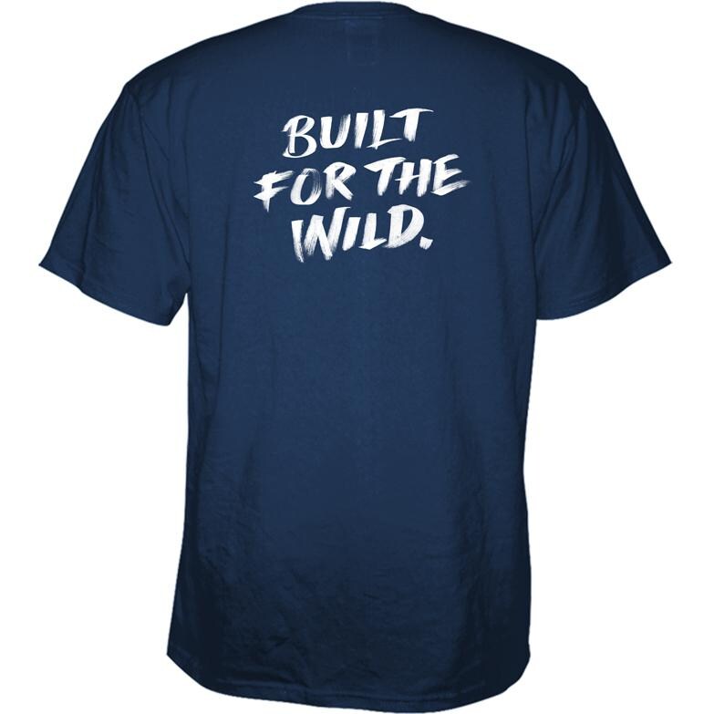 YETI Built For The Wild Pocket T-Shirt - Navy - Back thumbnail