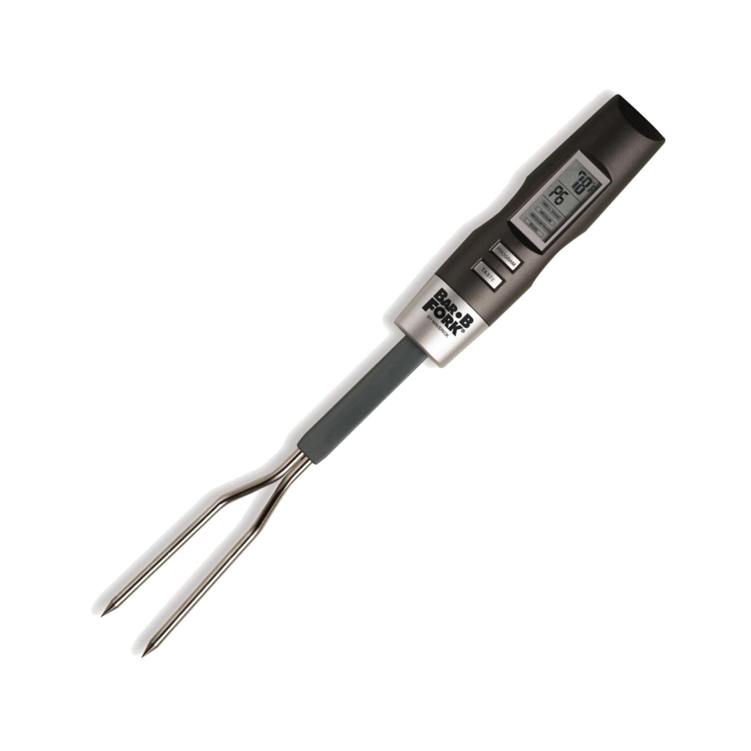 Maverick 17-Inch Bar-B-Fork With Digital BBQ Thermometer - Angled View thumbnail