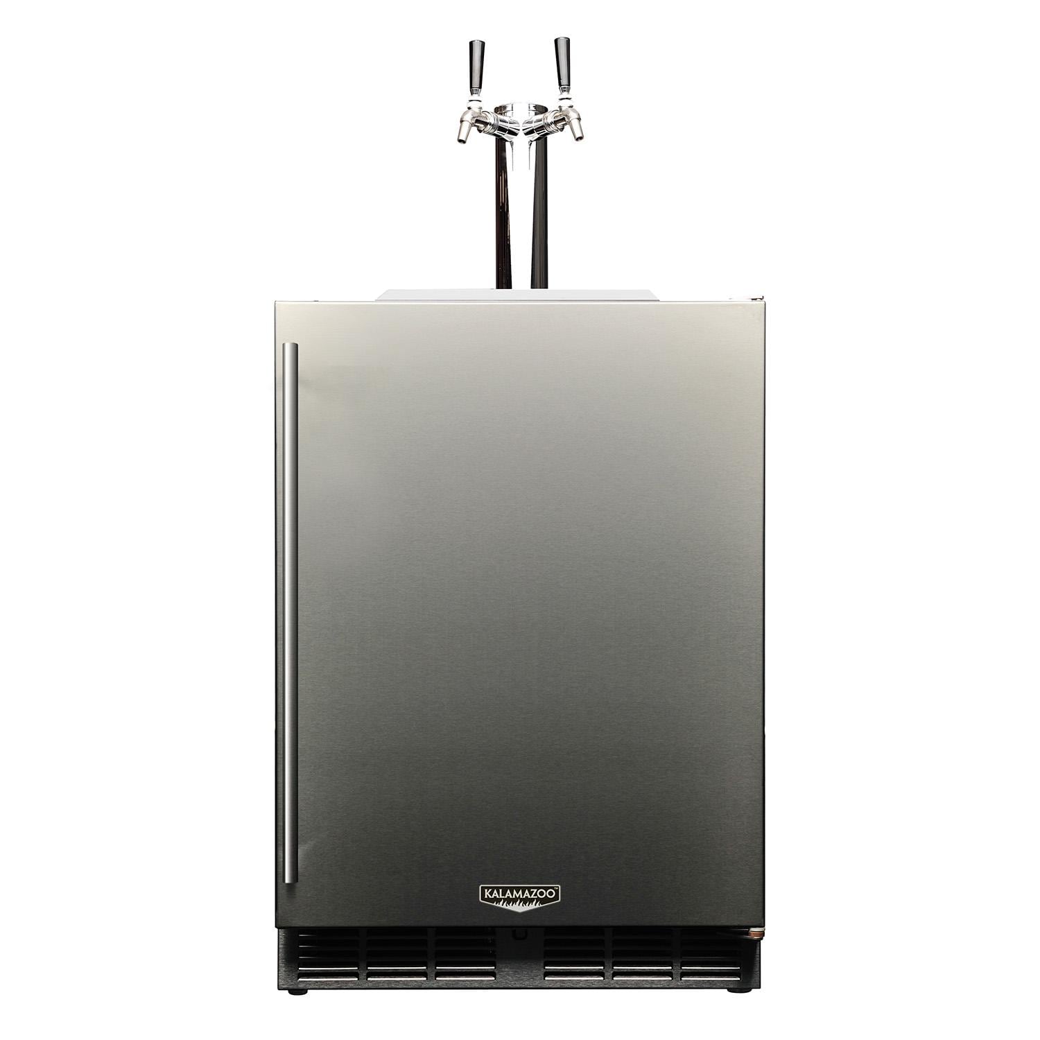 Kalamazoo Signature 24 Inch Refrigerated Keg Tapper - Right Hinge - Lock - 2 Tap - Marine-Grade - K-HP24TO-4-1RL-2-M6
