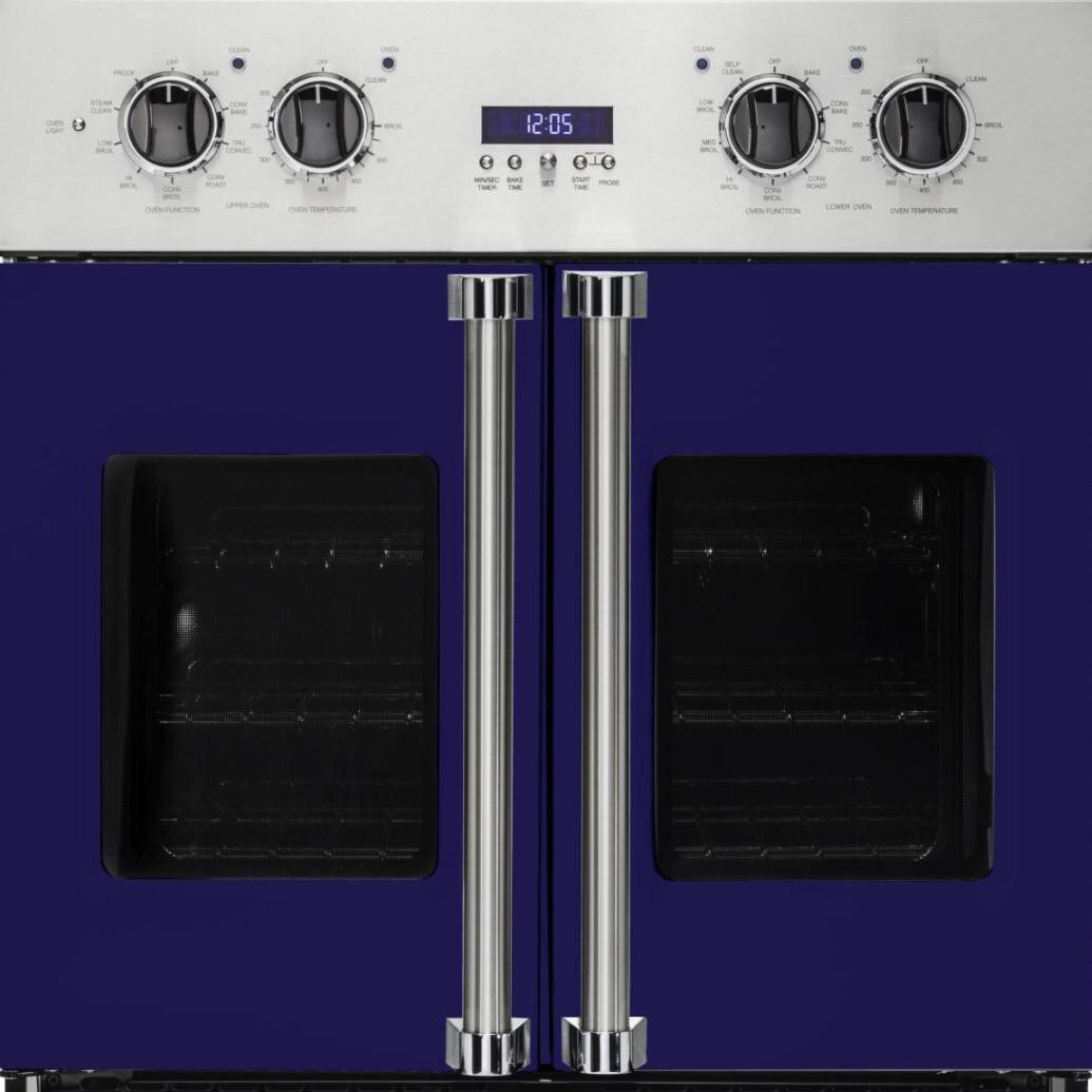 Viking Professional 7 Series 30-Inch Built-In French Door Convection Double Electric Oven - Top Oven and Controls thumbnail