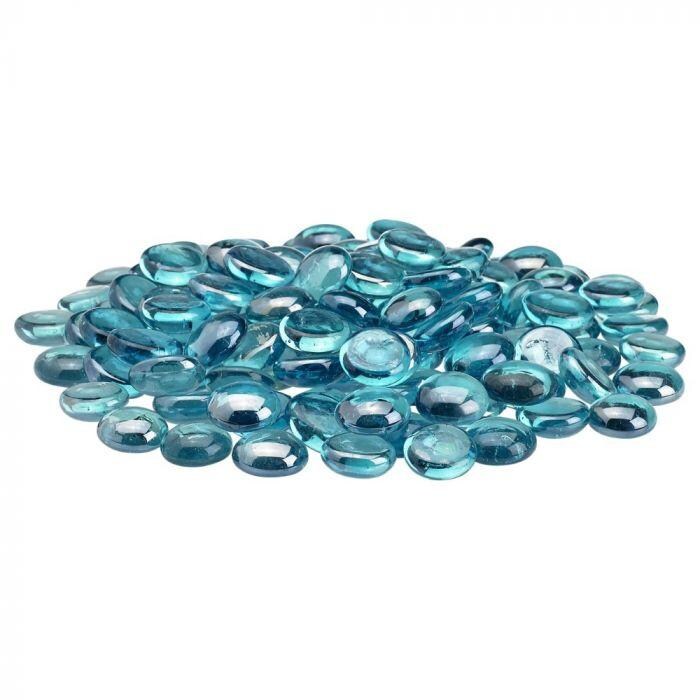 BBQGuys Signature FB-AQULST-10 3/4-Inch Aqua Blue Luster Fire Beads - Glass Pile thumbnail