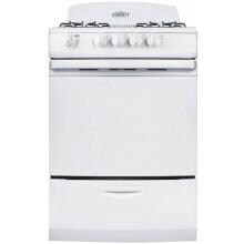 Summit 24-Inch 4-Burner Gas Range - White - RG244W image
