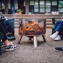Bonfire 20 Inch Round Stainless Steel Wood-Burning Fire Pit in