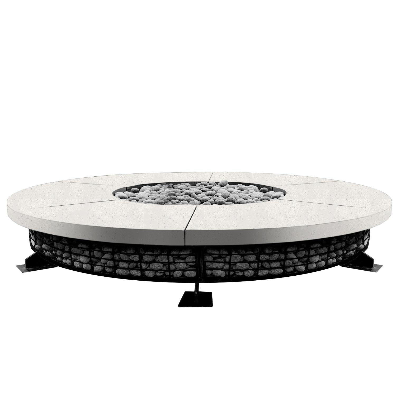 Prism Hardscapes SCPH-FUEGO8FTD-5 Fuego 89 89-in Natural Gas Fire Pit Table - White Background thumbnail
