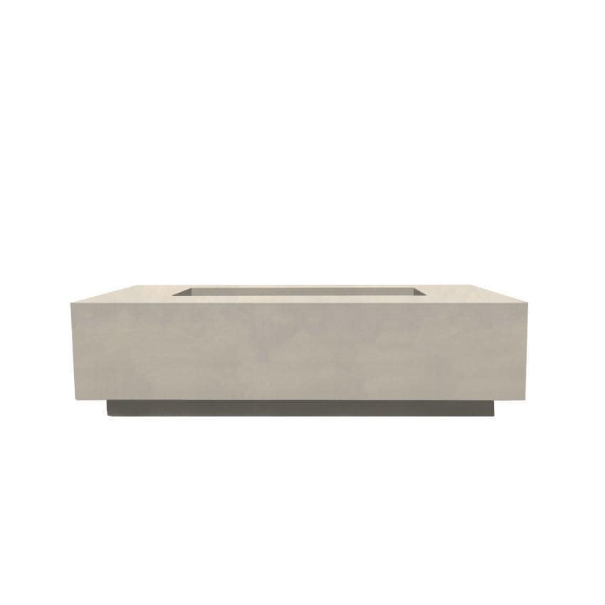 Tavola 8 60-in Rectangular GFRC Natural Gas Fire Pit in Coastal by Prism Hardscapes