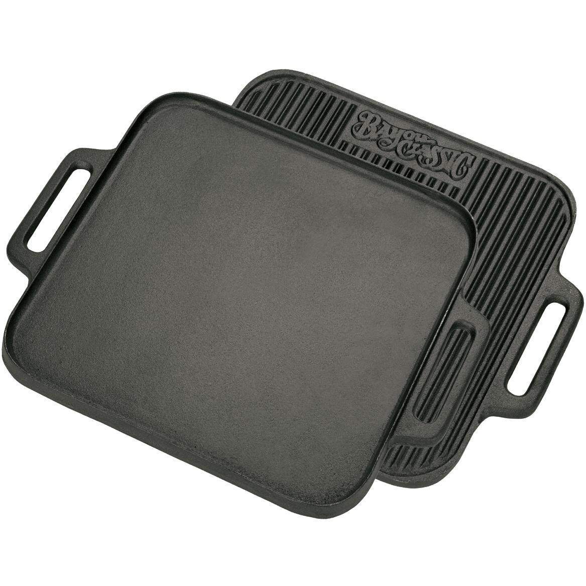Bayou Classic Griddles Reversible 14 Inch Square Cast Iron Griddle image