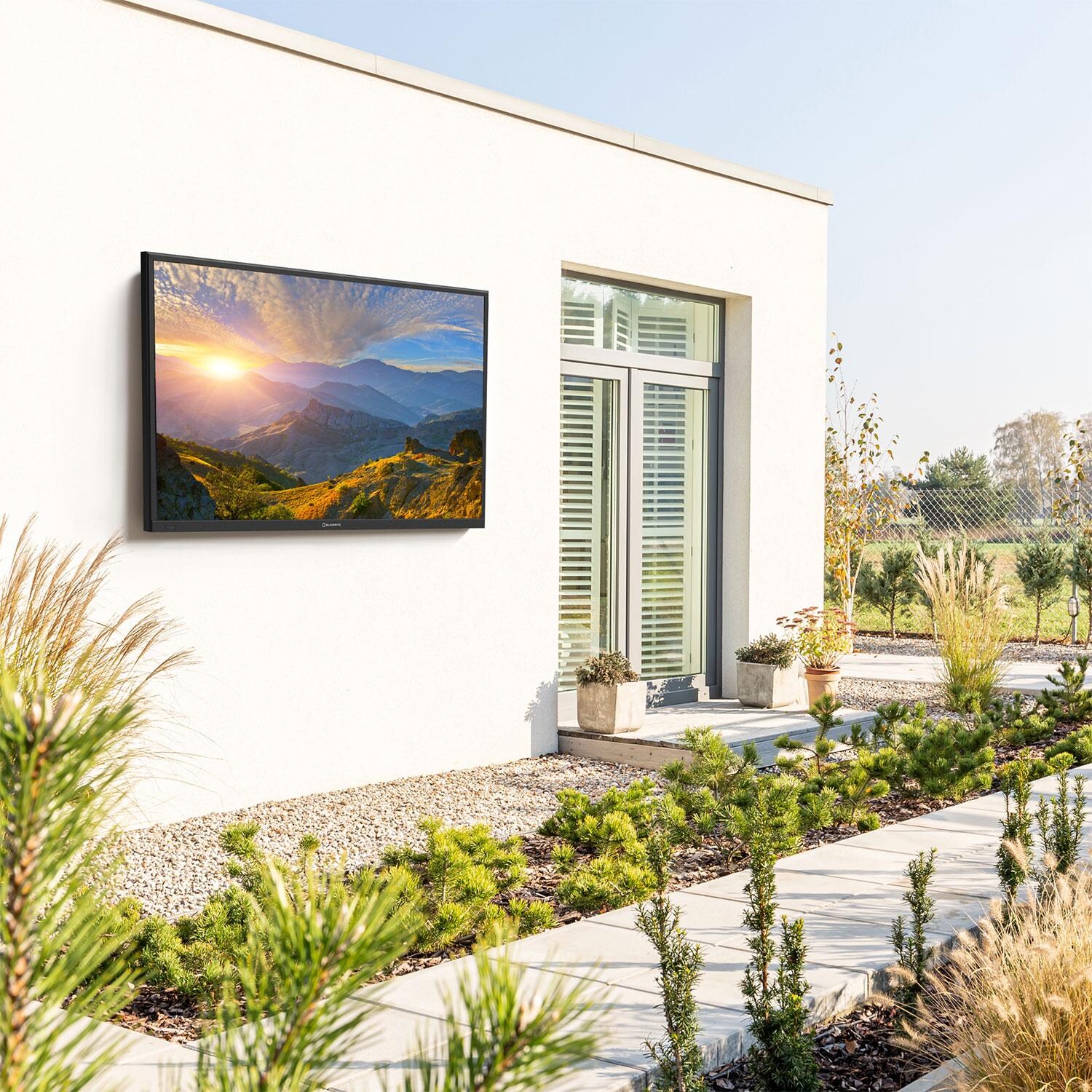SunBriteTV SB-FS-65-BL Solis Series 65-in Full Sun 4K UHD HDR Outdoor TV - Patio - Lifestyle thumbnail