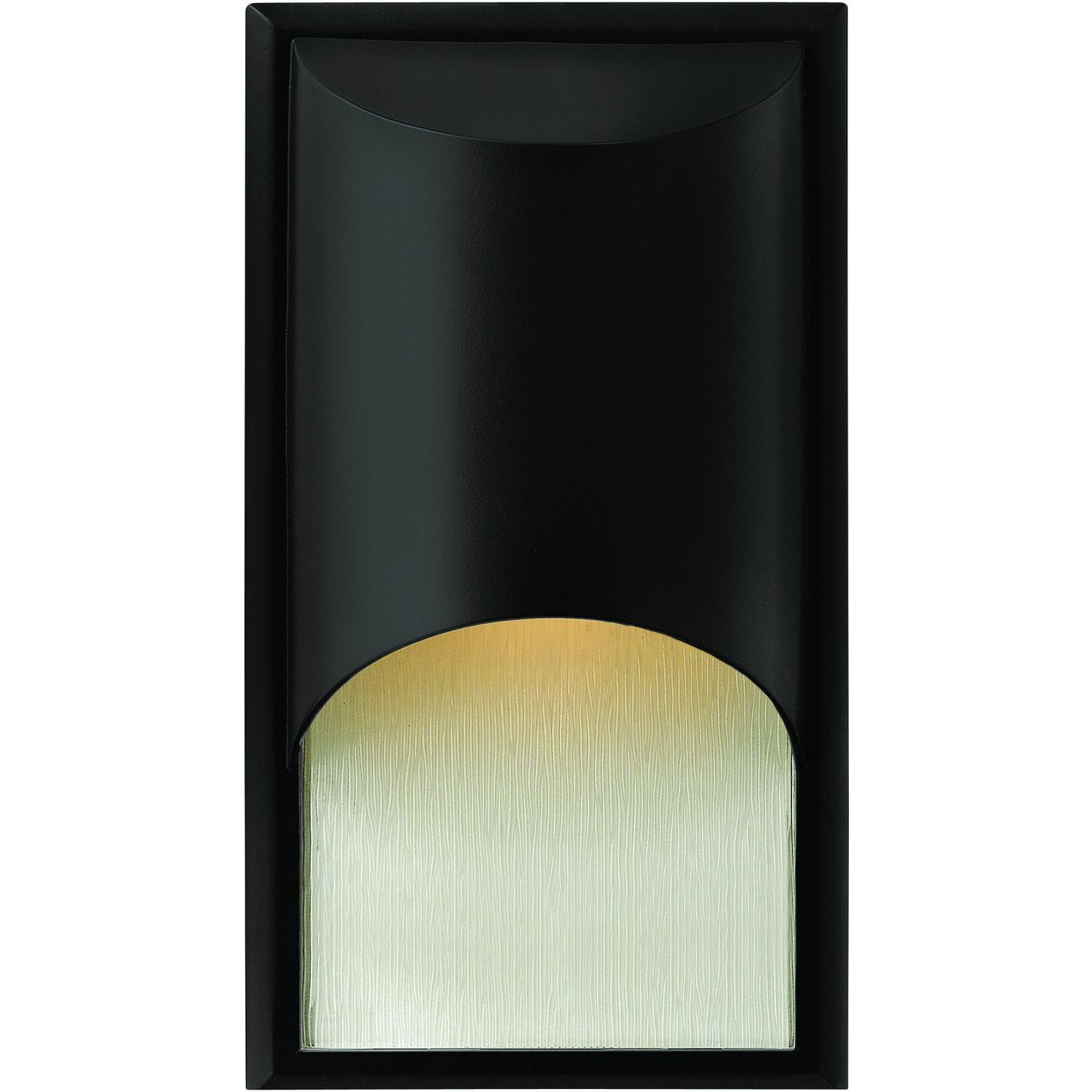 Hinkley Lighting Cascade 1830SK-LED 15W One Light LED Outdoor Wall Sconce - Satin Black thumbnail