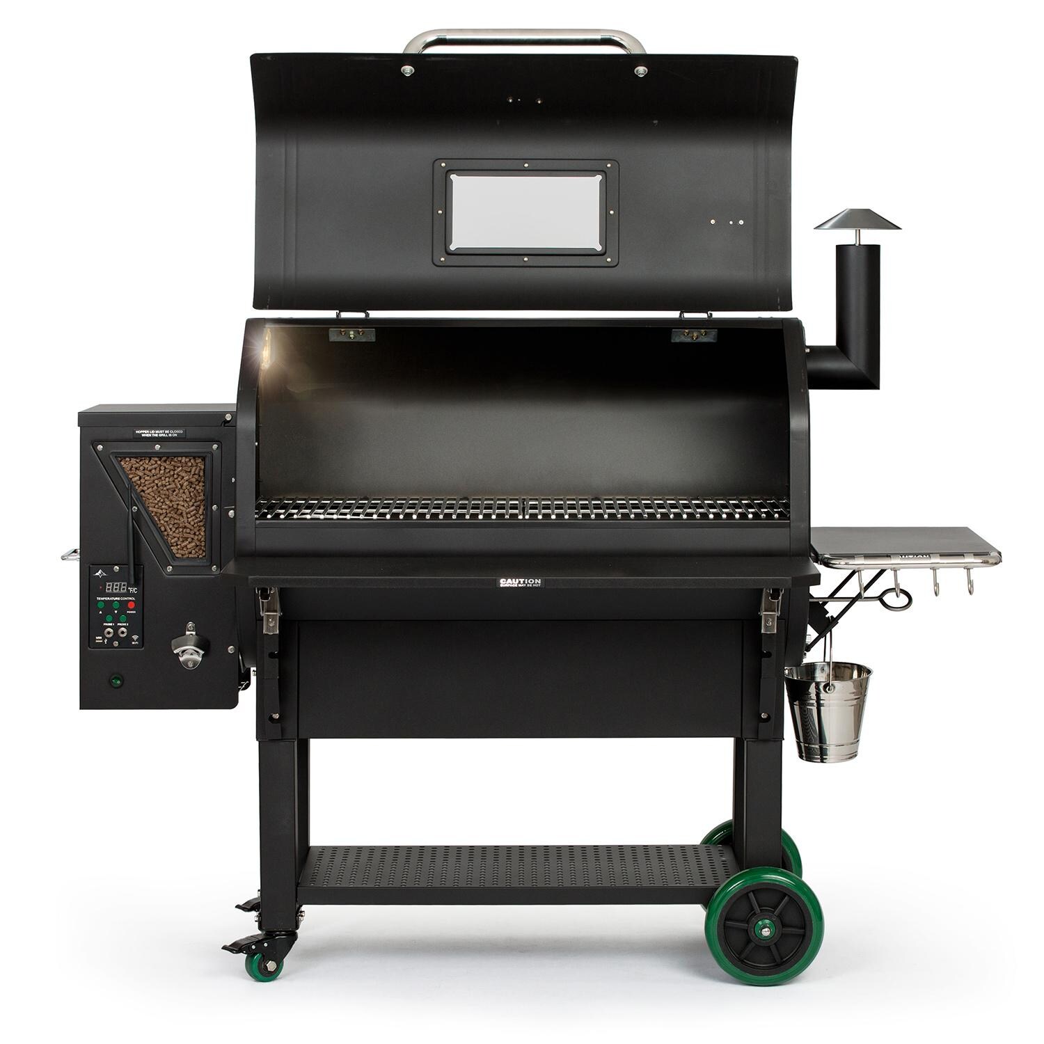 Green Mountain Grills Peak Wi-Fi Controlled Wood Pellet Grill - Open thumbnail
