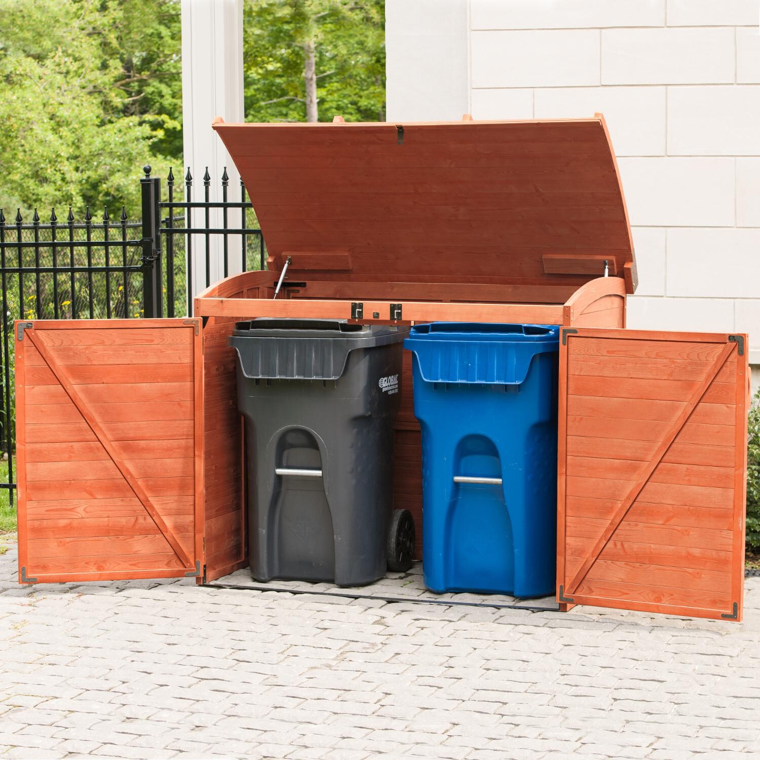 Leisure Season Horizontal Refuse 5 Ft. 2 In. X 2 Ft. 10 In. Wood Storage Shed