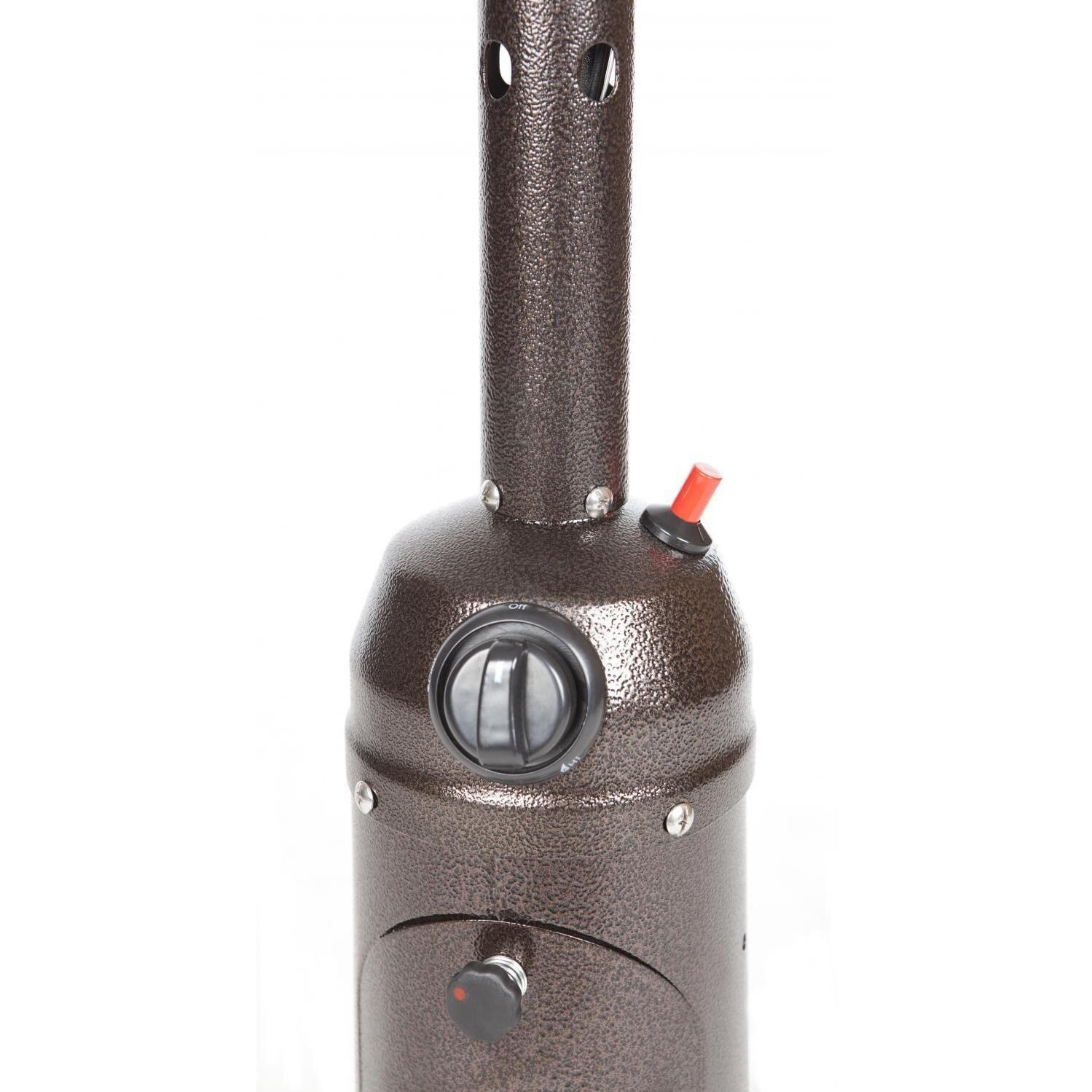 Ultimate Patio SC61322 10,000 BTU Tabletop Propane Gas Patio Heater - Control Knob - White Background thumbnail