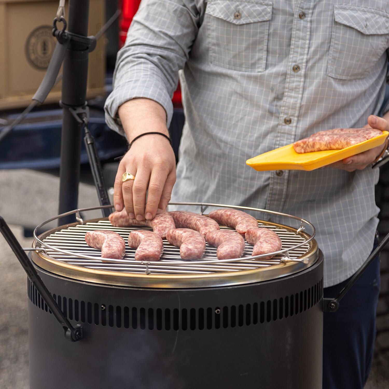 Burch Barrel SOB-BLK Son of a Burch Grill - Grilling Brats thumbnail