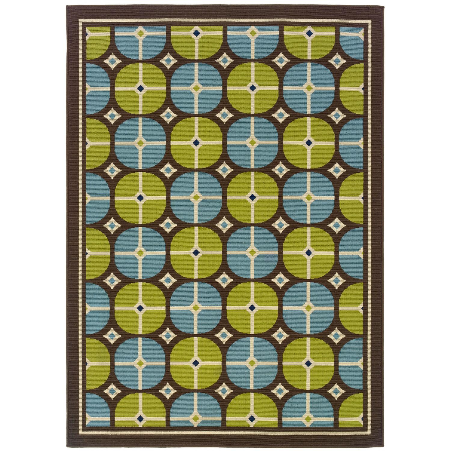 Oriental Weavers Caspian 6.7 X 9.6 Indoor/Outdoor Rug - 1447X thumbnail