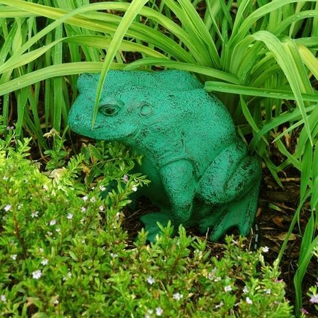 OSD Audio 5 1/4 Inch Decorative Frog Outdoor Speakers - Shown in Garden thumbnail