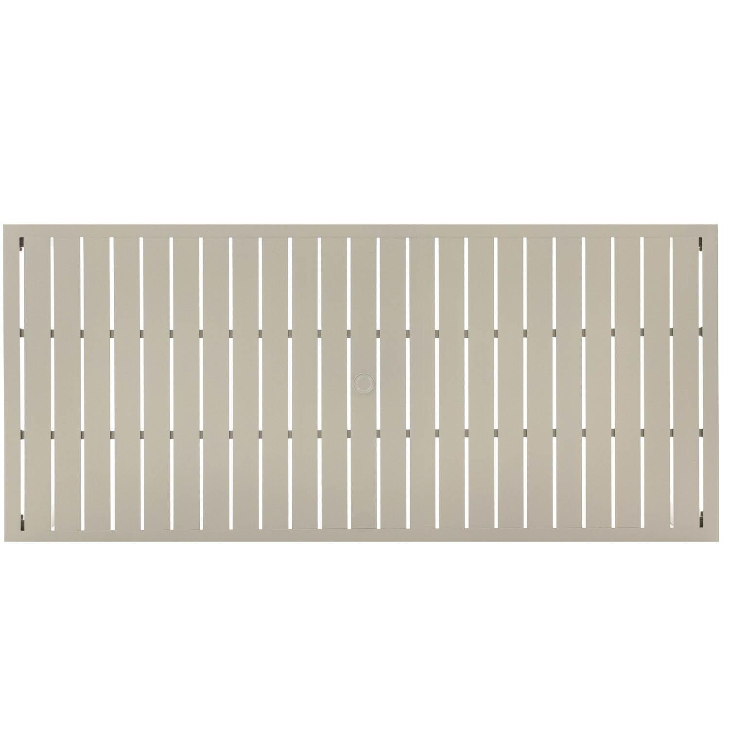 Lafitte 87 X 39 Inch Rectangular Aluminum Patio Dining Table - Top View thumbnail