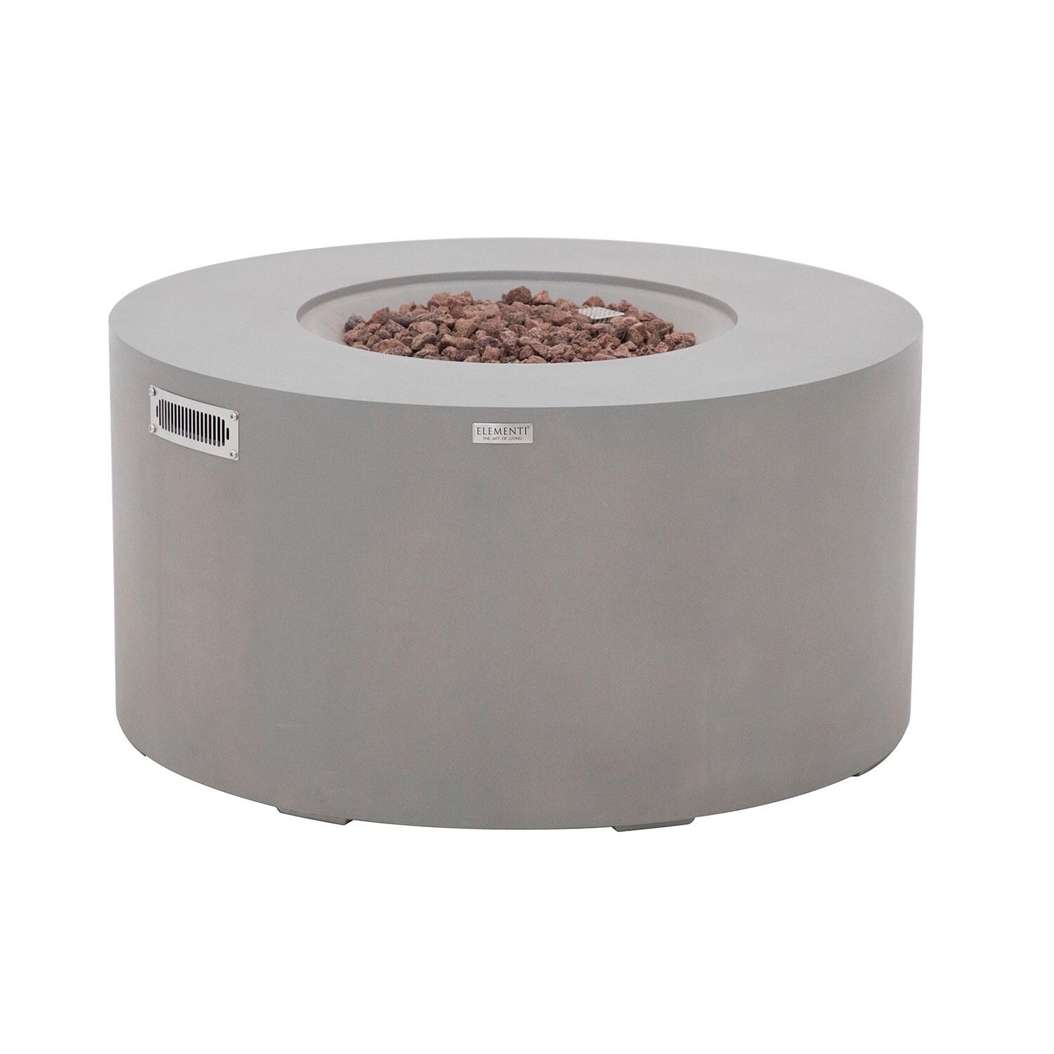 Elementi OFG311LG-LP Pacaya 43-in Liquid Propane Concrete Fire Table w/ Hidden Tank in Light Grey - Display - White Background thumbnail