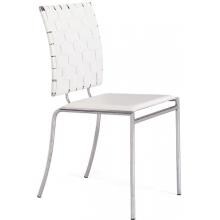 Zuo Modern Criss Cross Chair White (Set Of 4 Chairs) 333011 image
