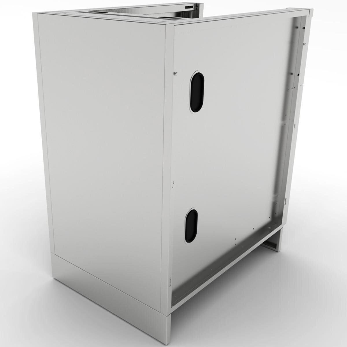 Sunstone SAC20CSDR 20-in Outdoor Kitchen Right Hinge Single Door Appliance Cabinet - Side View - White Background thumbnail