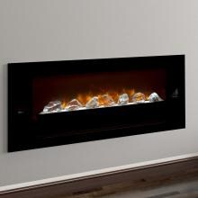 Modern Flames Home Fire 60-Inch Built-In Electric Fireplace W/ Focus Bowl & Reflective Black Glass Side Panels