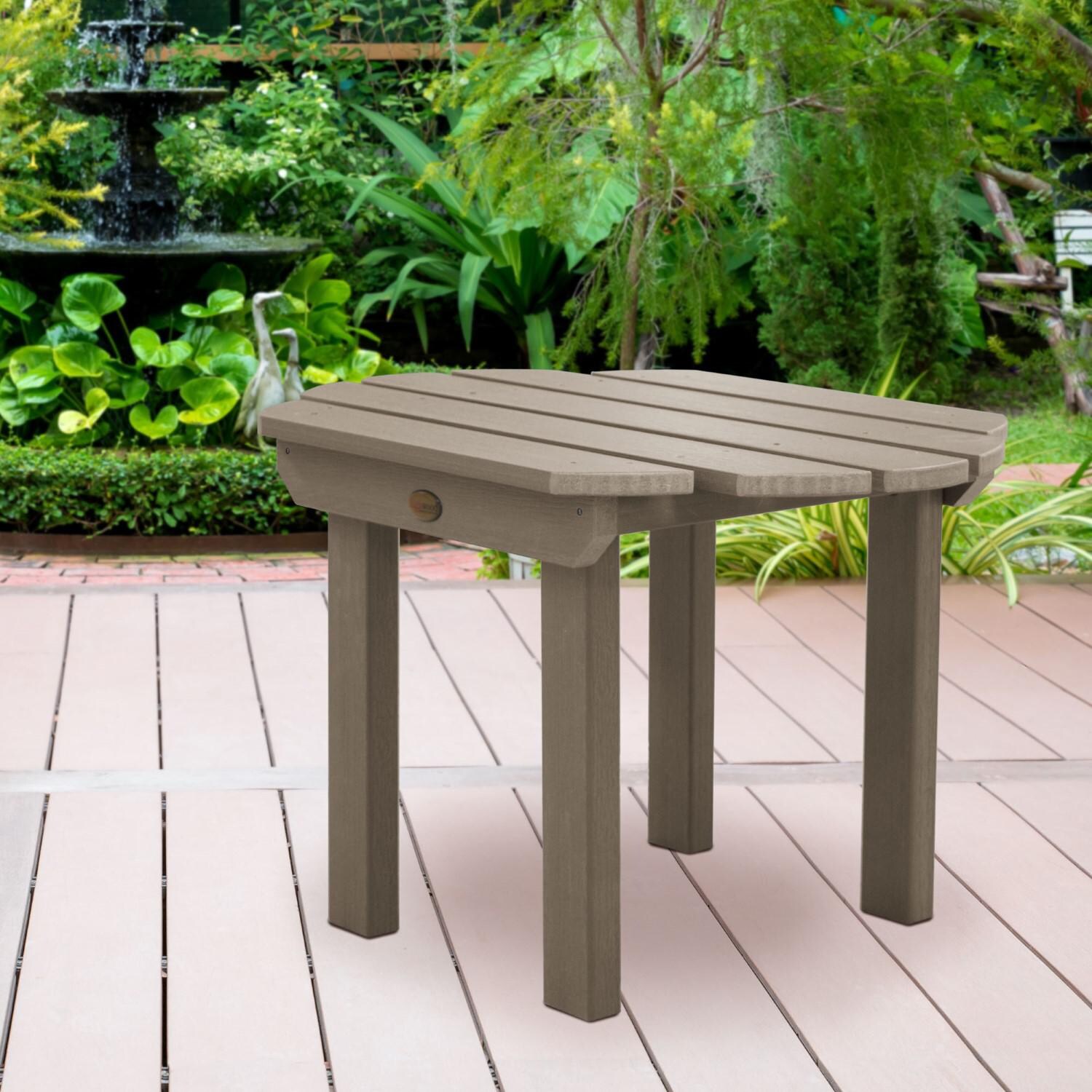 Lakeview Paradise Key Side Table - Woodland Brown - Side thumbnail