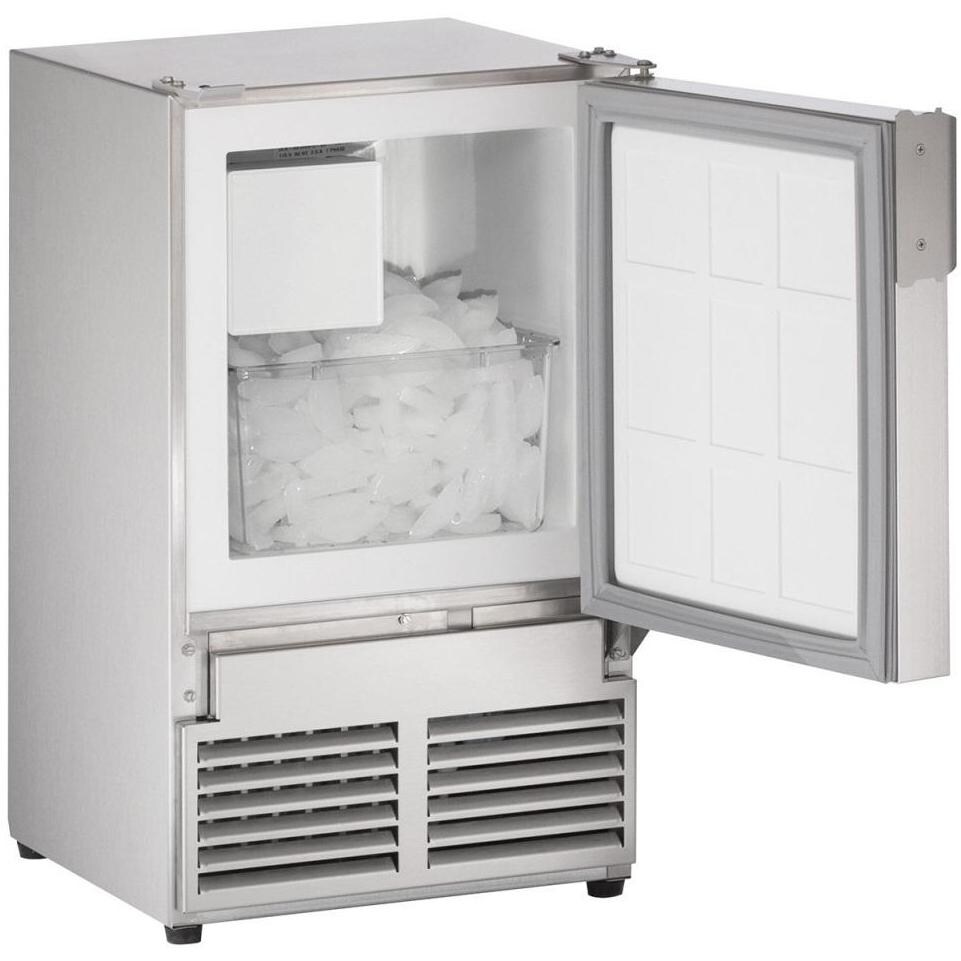 U-Line ULN SS1095NF Stainless Ice Maker: Interior View thumbnail