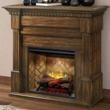 Dimplex - GDS30RBF-1801BW - Christina BuiltRite Modular 50-Inch Electric Fireplace & Mantel - Burnished Walnut
