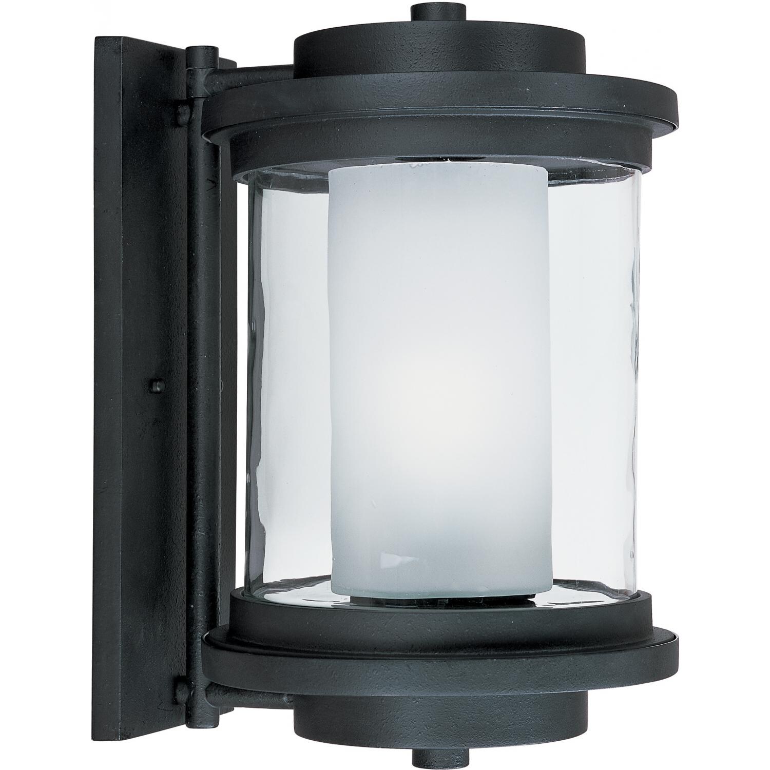 Maxim Lighthouse EE One Light 15-Inch Outdoor Wall Light - Anthracite - 85866CLFTAR