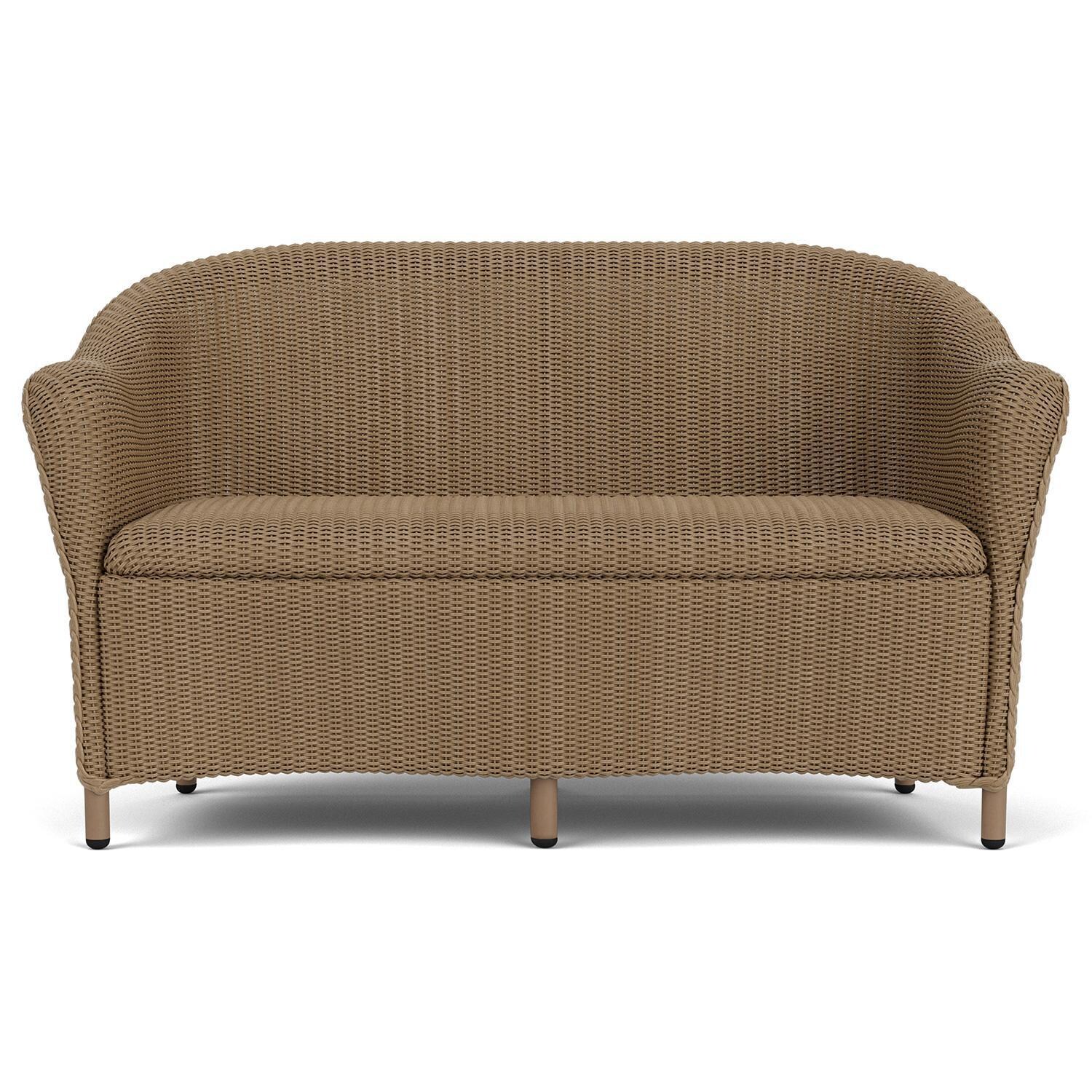 Lloyd Flanders Reflections Loveseat W/ Padded Seat in Fawn Finish thumbnail