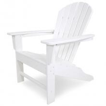 South Beach Recycled Plastic Wood Patio Adirondack Chair By POLYWOOD - White image