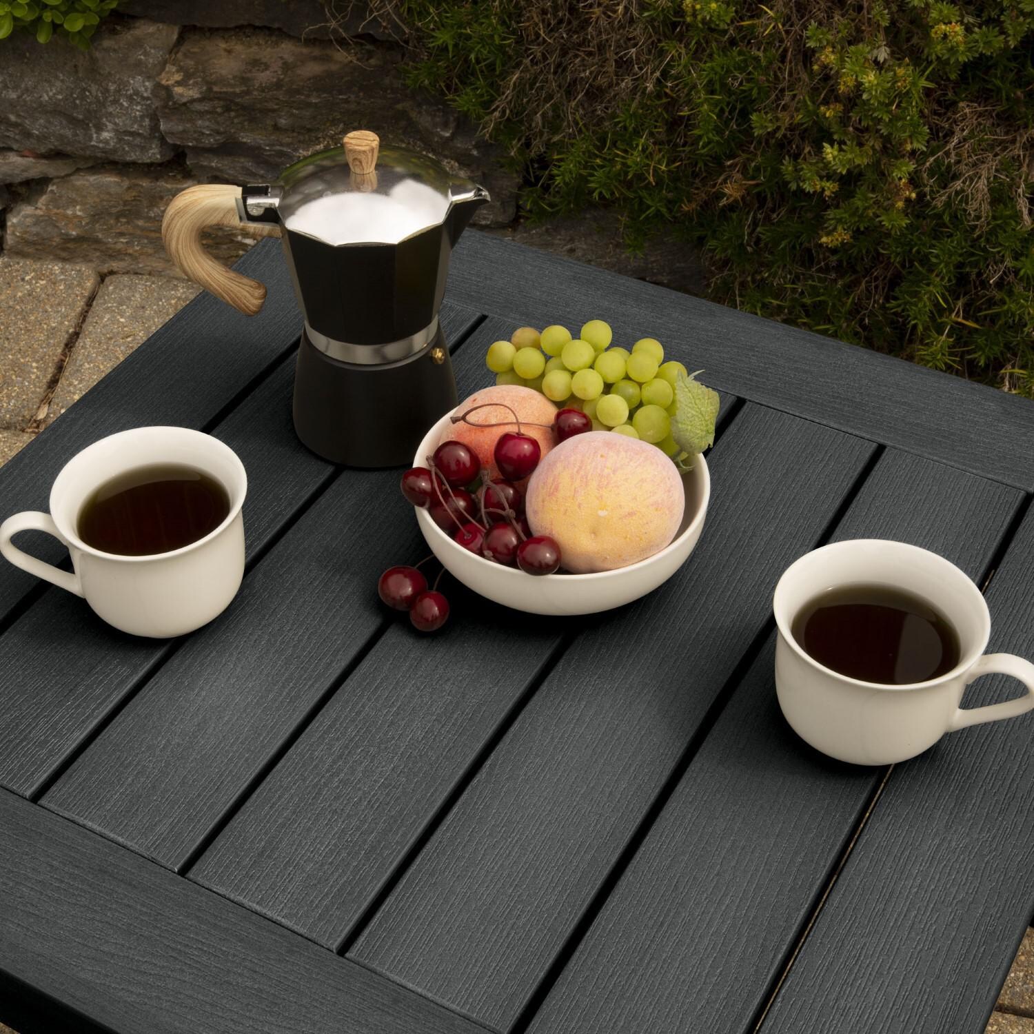 Lakeview Adirondack Side Table - Black - Overhead thumbnail