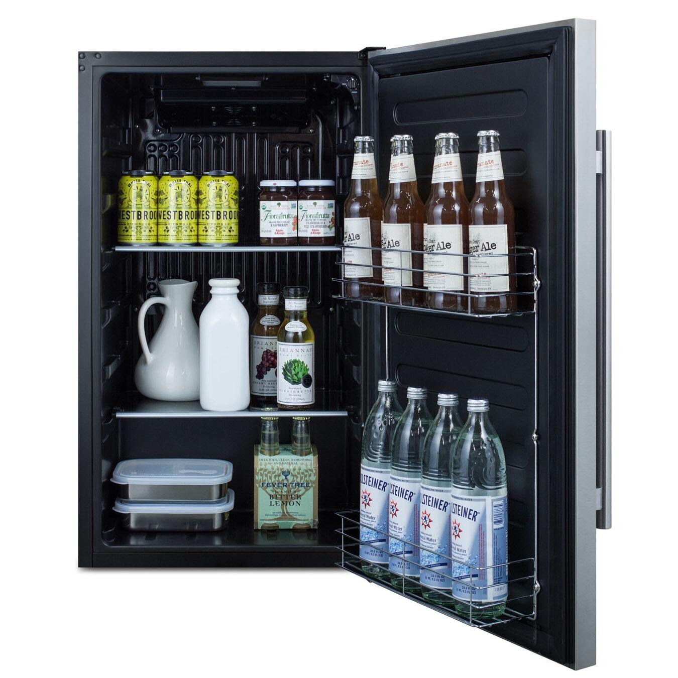 Summit SPR196OS Commercial 19-Inch 3.1 Cu. Ft. Shallow Depth Outdoor Rated Refrigerator - Full thumbnail