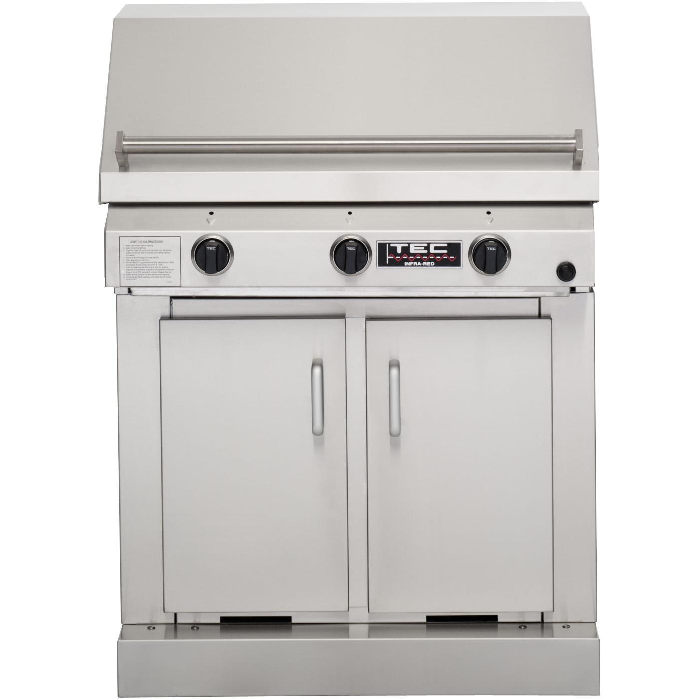 TEC Sterling III FR 36-Inch Freestanding Infrared Propane Gas Grill On Cabinet thumbnail