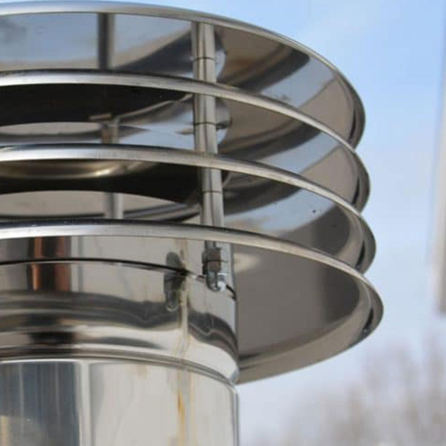 XO Appliance XOPIZZA1SS PIZZA1 Countertop Wood-Fired Pizza Oven in Black / Stainless Steel - Chimney - Detail thumbnail