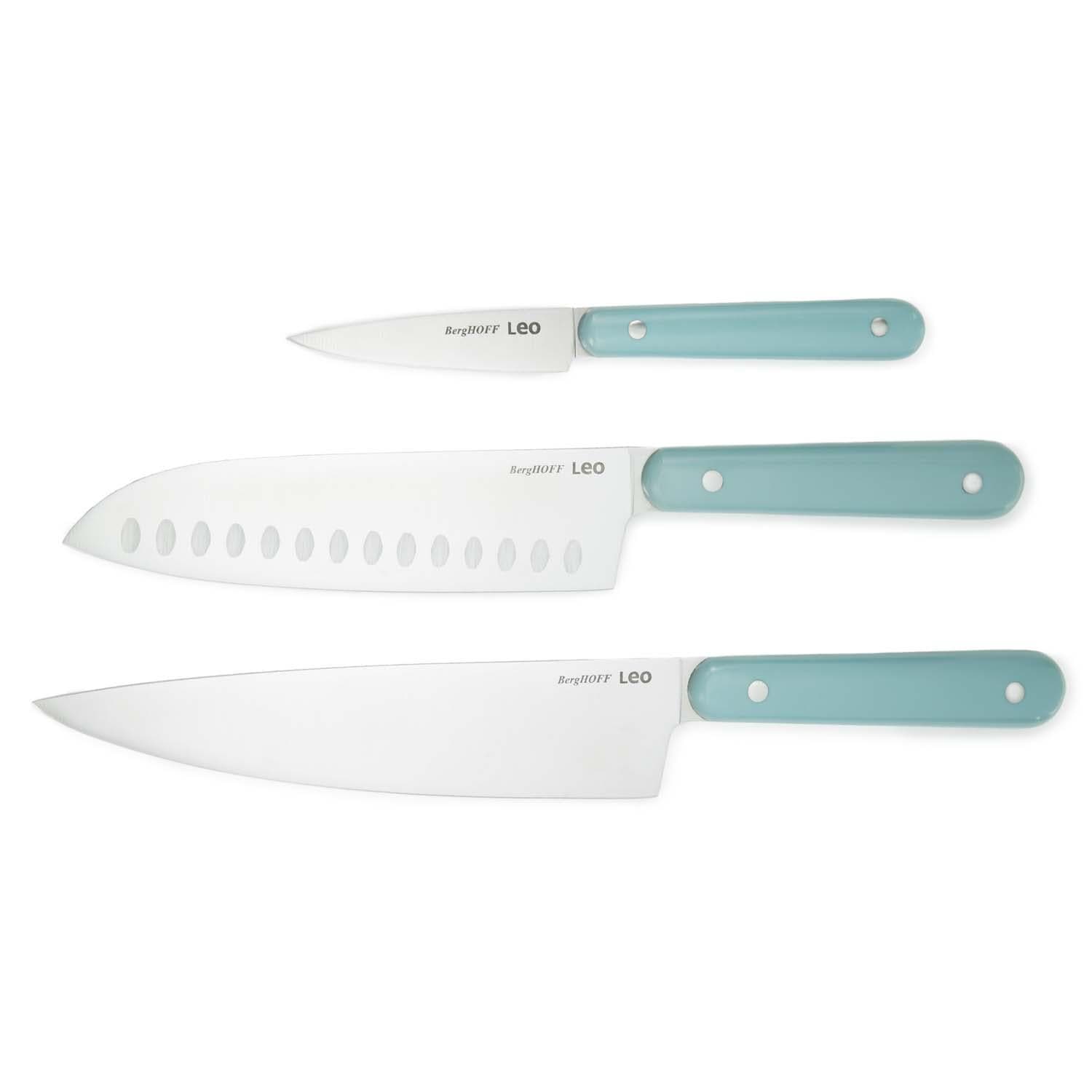 BergHOFF Leo Glints 3 Pc Cutlery Set w/ Stainless Steel Blades