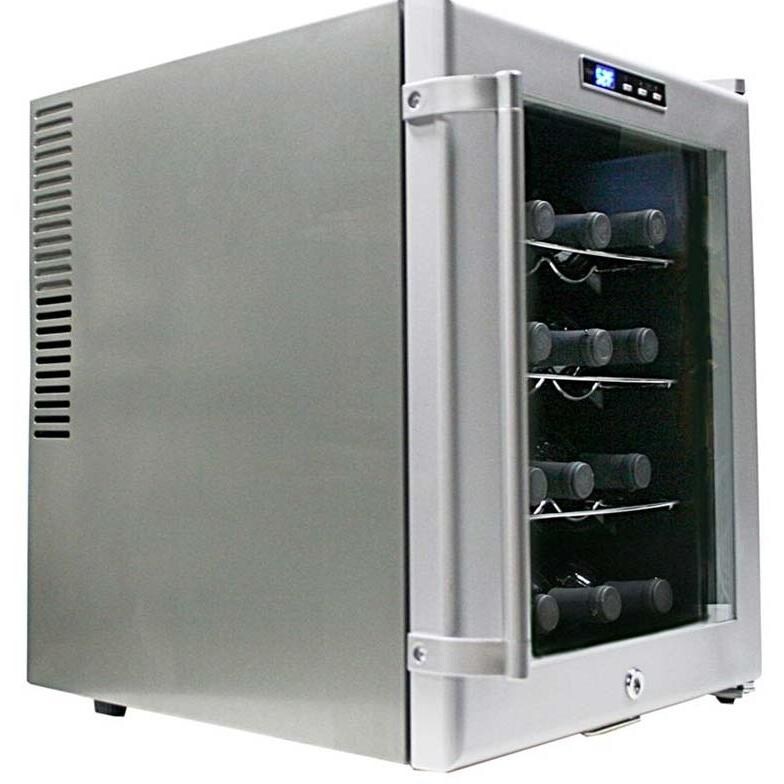 Whynter WC-16S SNO Wine Cooler With Lock Left Side View