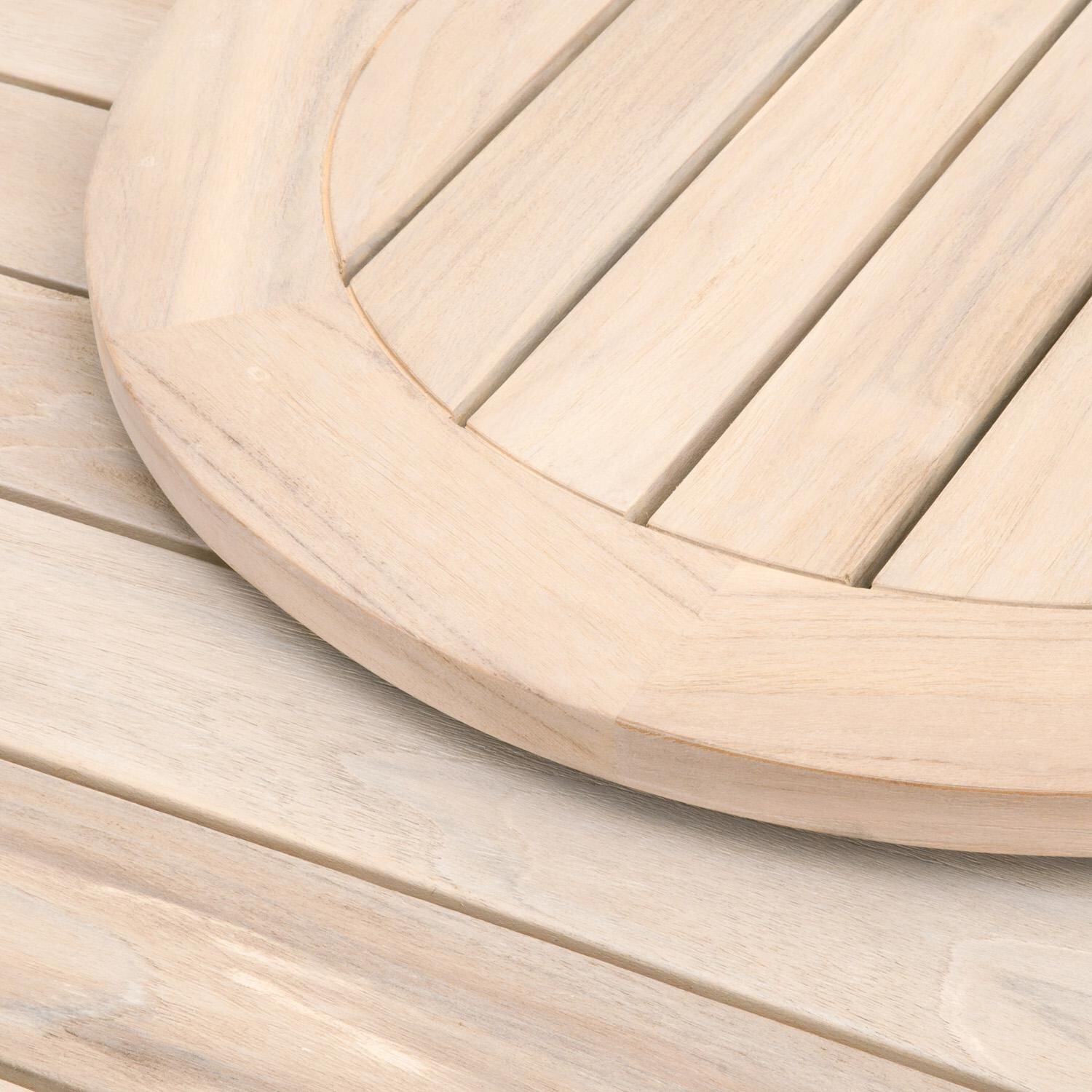 Lakeview Teak Lazy Susan in Gray Teak - Detail thumbnail