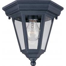 Maxim Westlake One Light 8-Inch Outdoor Flush Mount - Black - 1027BK image