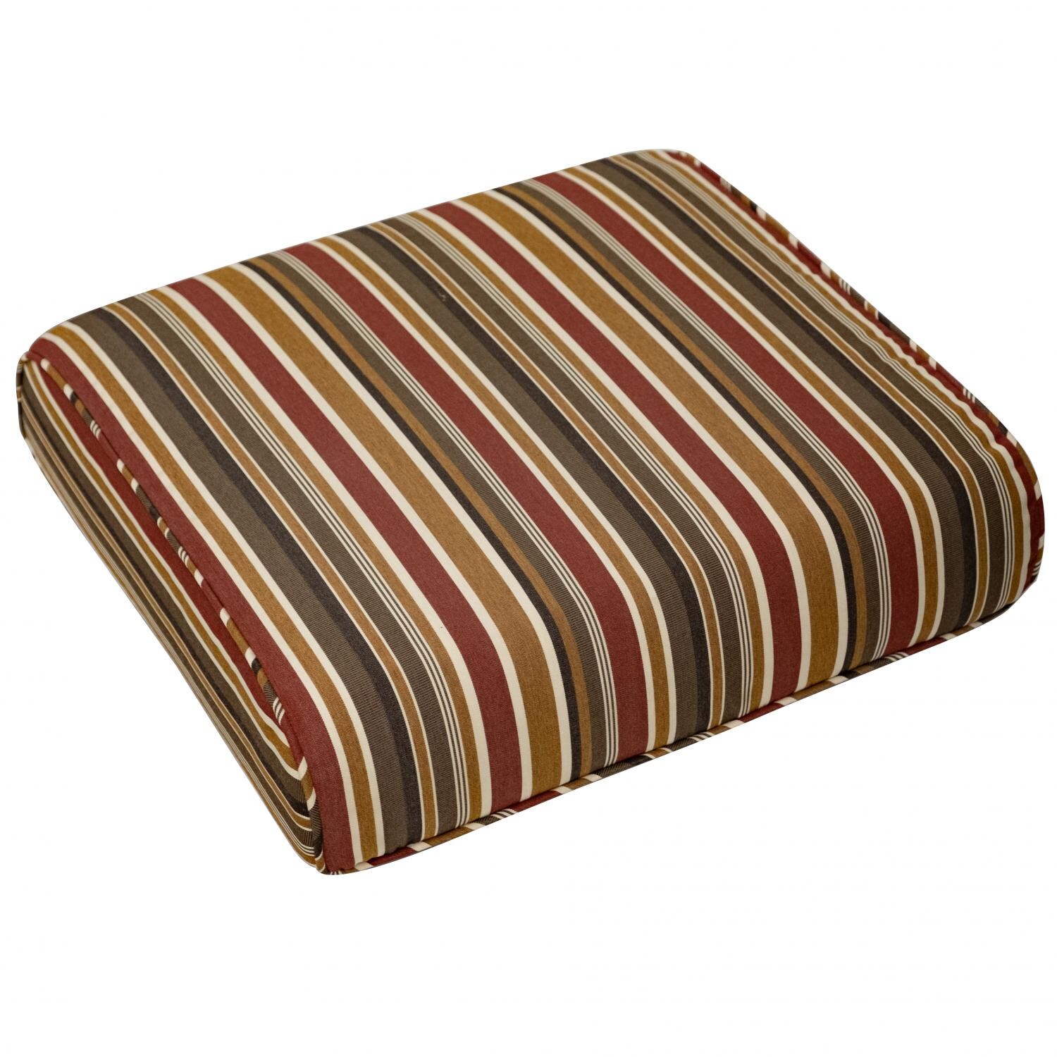 Sunbrella Brannon Redwood Ottoman Cushion W/ Piping By BBQGuys BBQGuys