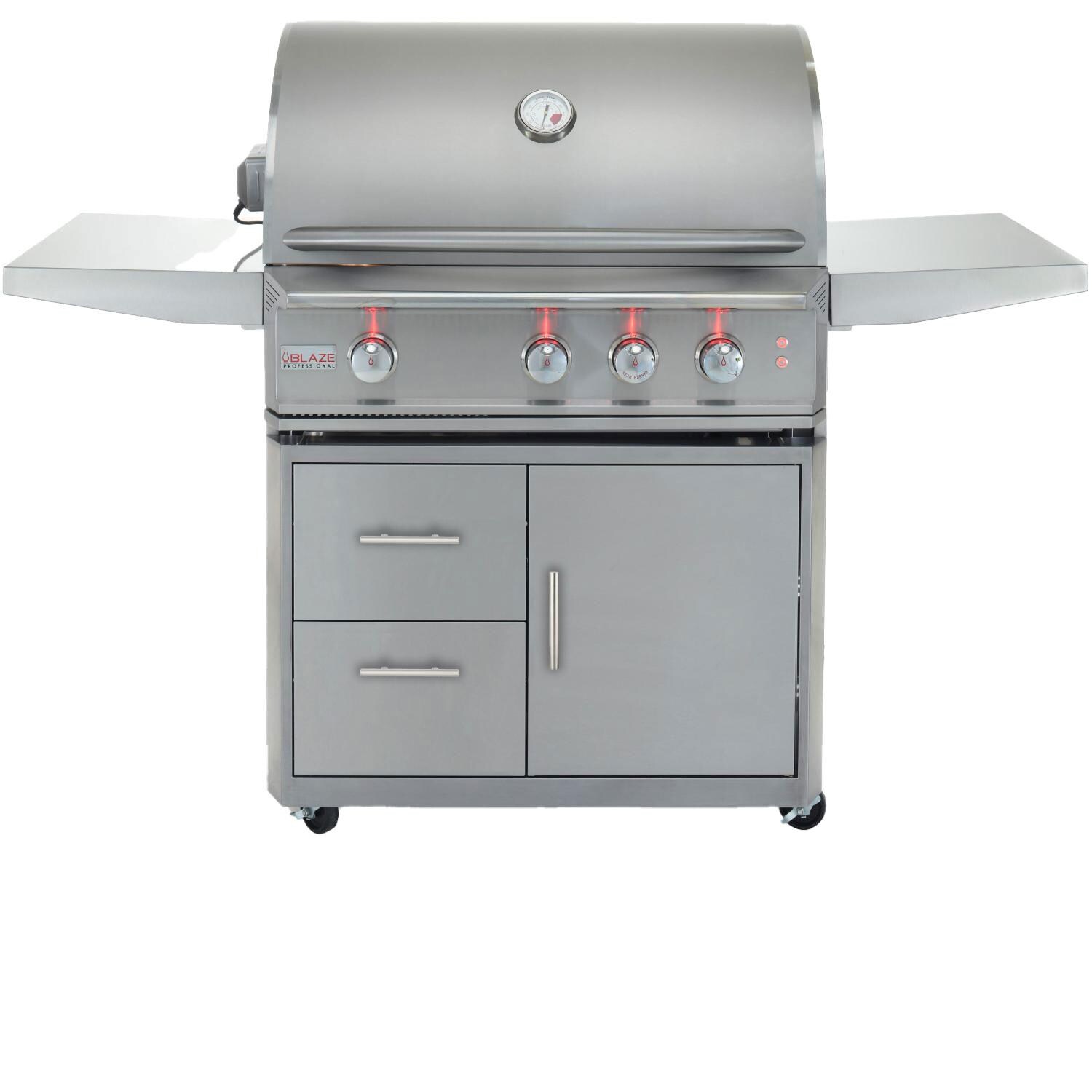Blaze BLZ-3PRO-LP Professional LUX 34-Inch 3-Burner Propane Grill With Rear Infrared Burner thumbnail