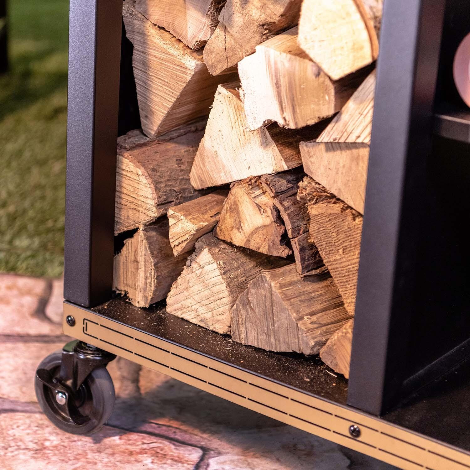 Oklahoma Joe's 23252168 Workstation Prep & Storage Cart - Wood Storage - Detail thumbnail