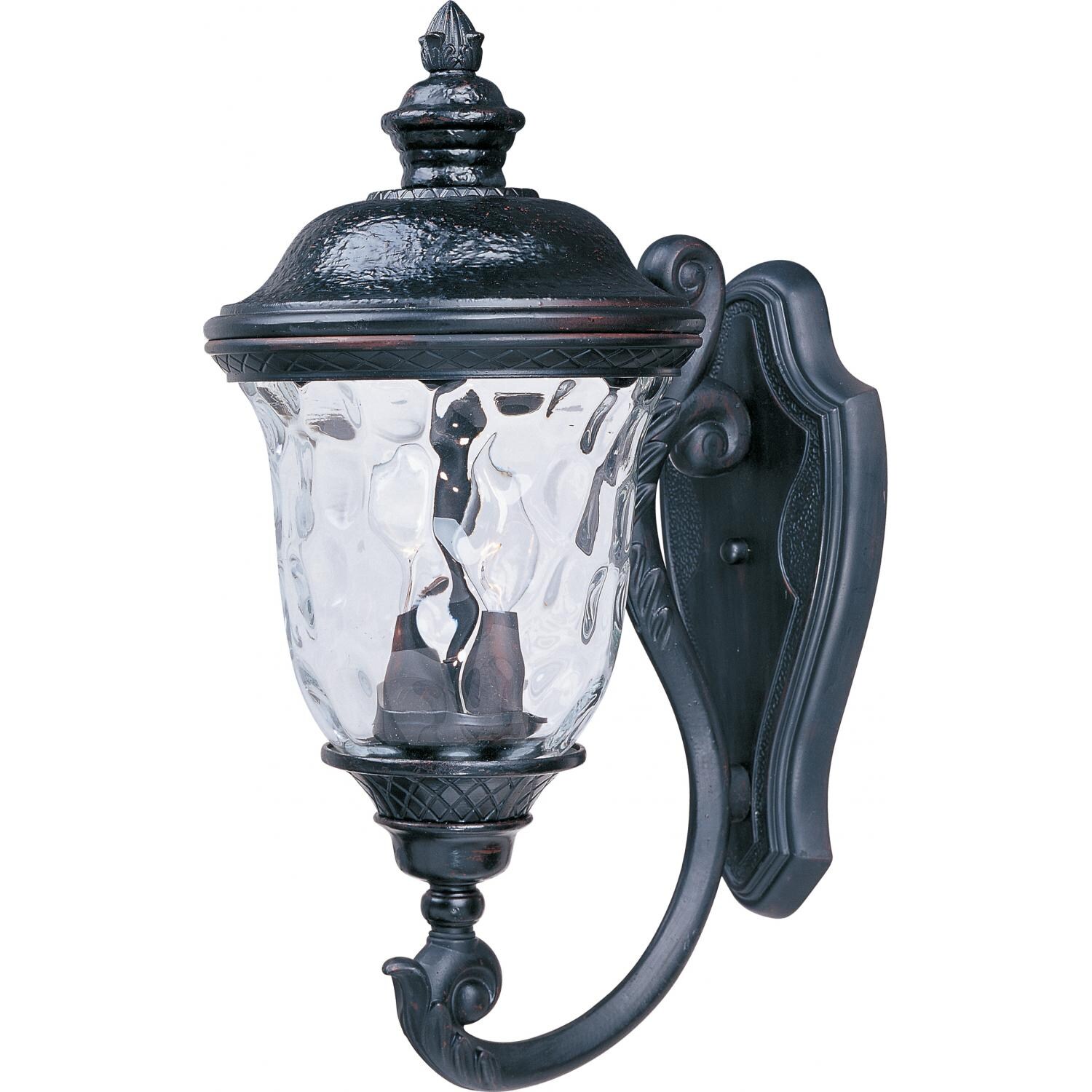 Maxim Carriage House DC Two Light 20-Inch Outdoor Wall Light - Oriental Bronze - 3423WGOB