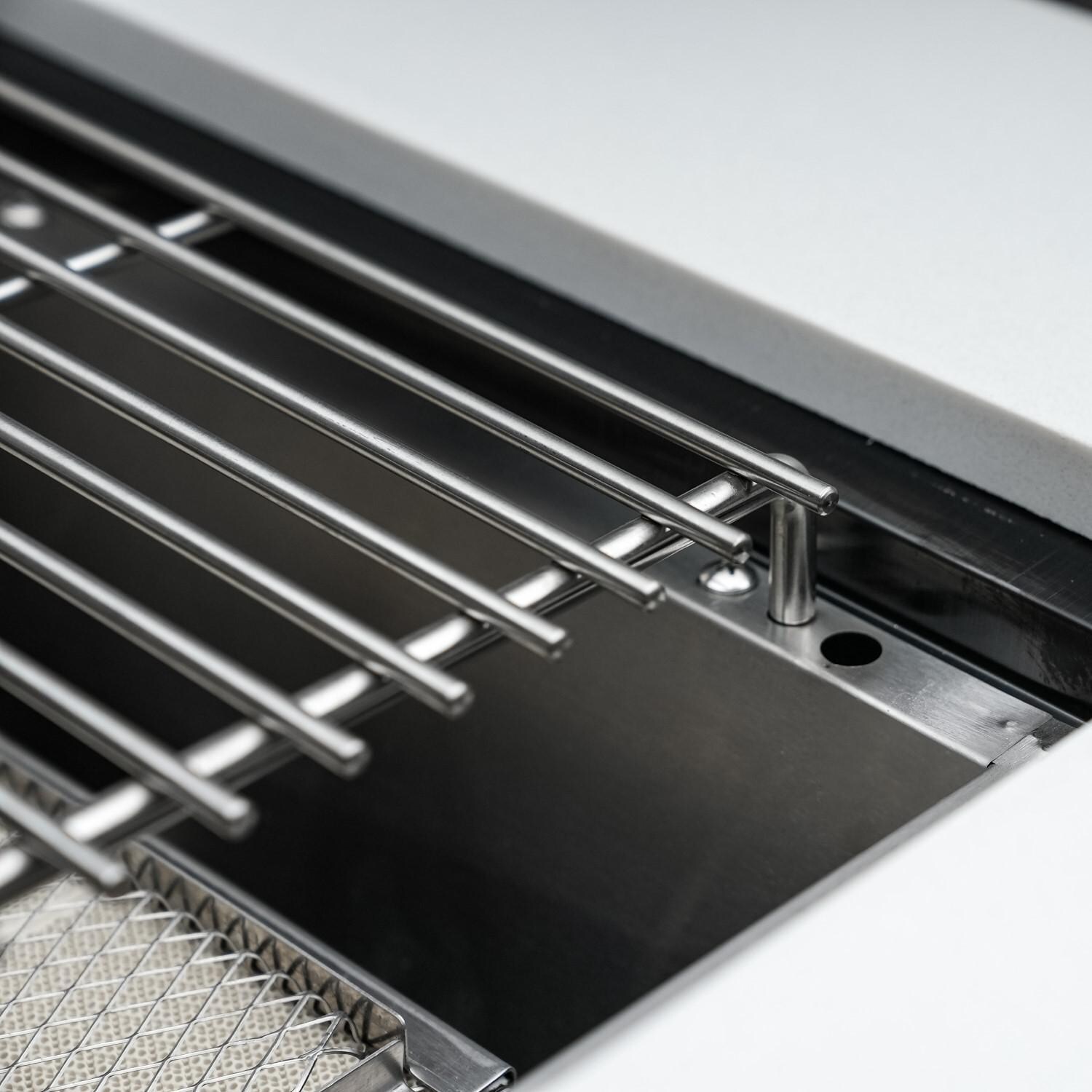 Mont Alpi - MAi805 - Grill Island - Stainless Steel - Side Burner Grates - Detail thumbnail