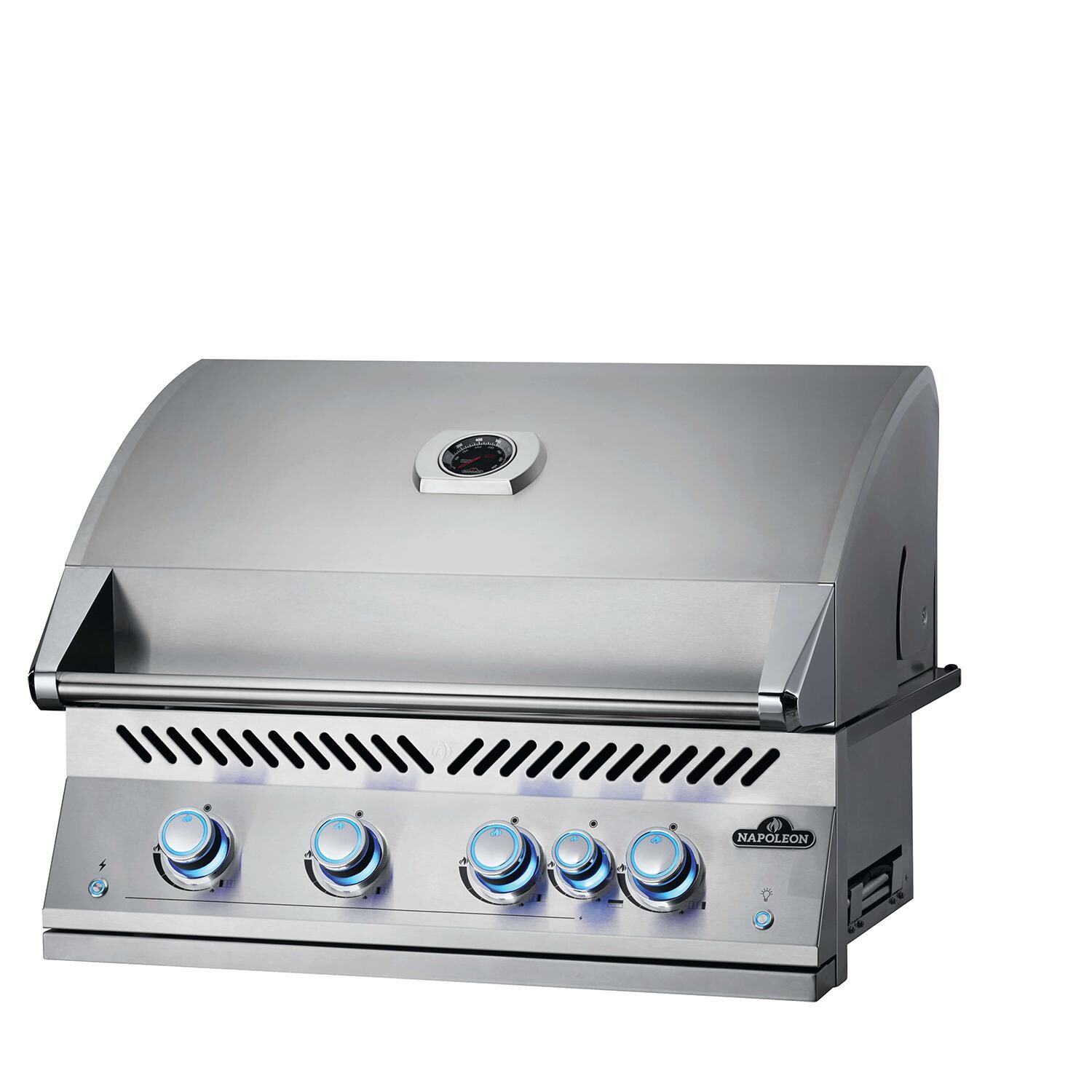 Napoleon BIG32RBPSS Built-In 700 Series 32-Inch Propane Gas Grill with Infrared Rear Burner & Rotisserie Kit - Side View thumbnail